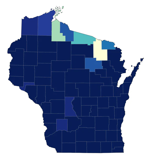 Purple Martin county map