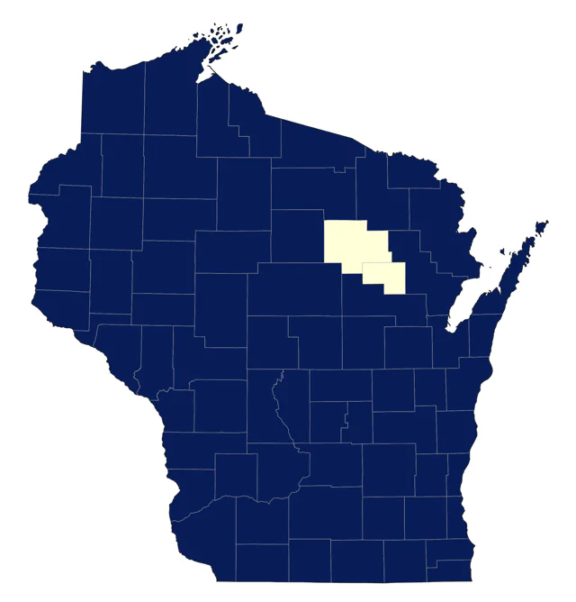 Ring-billed Gull county map