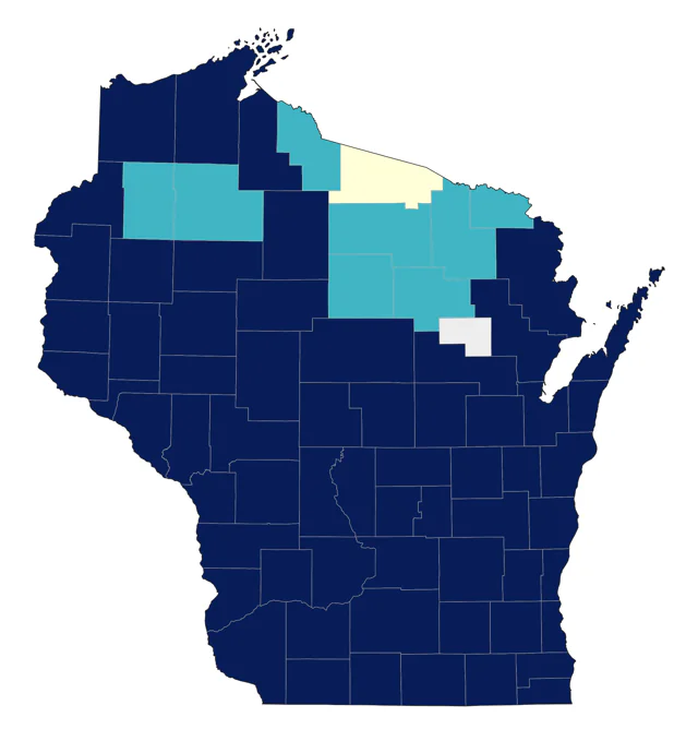 Ring-necked Pheasant county map