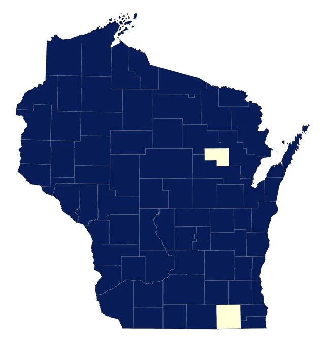 Rough-legged Hawk county map