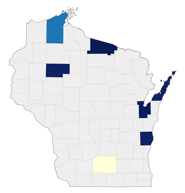 Sage Thrasher county map