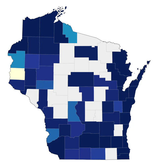 Sanderling county map
