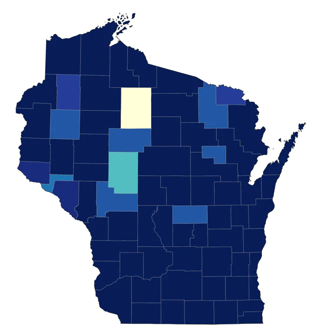 Semipalmated Plover county map