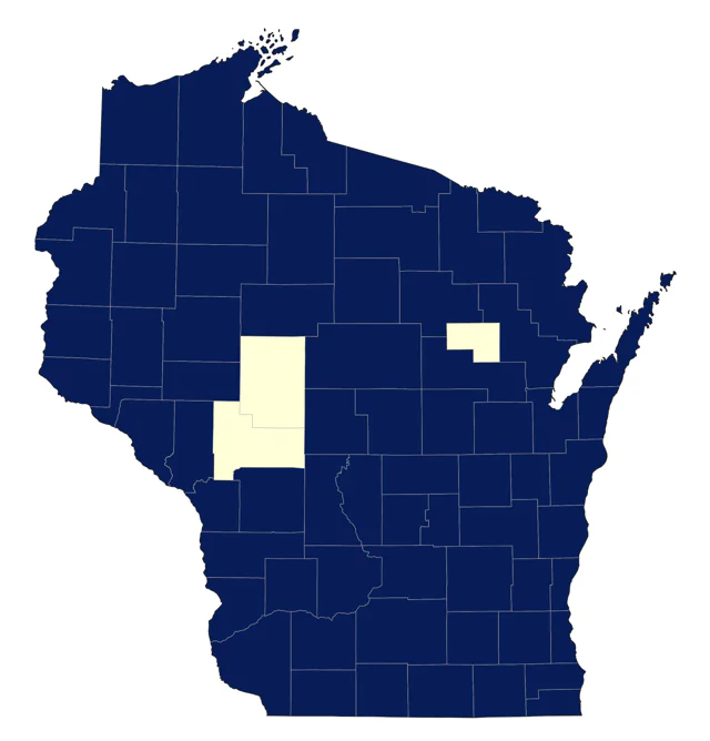 Sharp-shinned Hawk county map