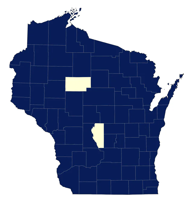 Solitary Sandpiper county map