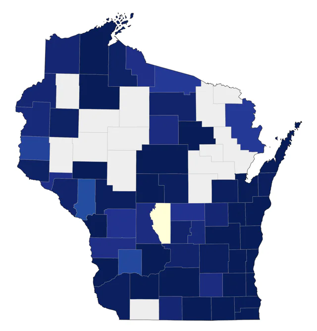 Summer Tanager county map