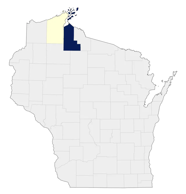 Tropical Kingbird county map