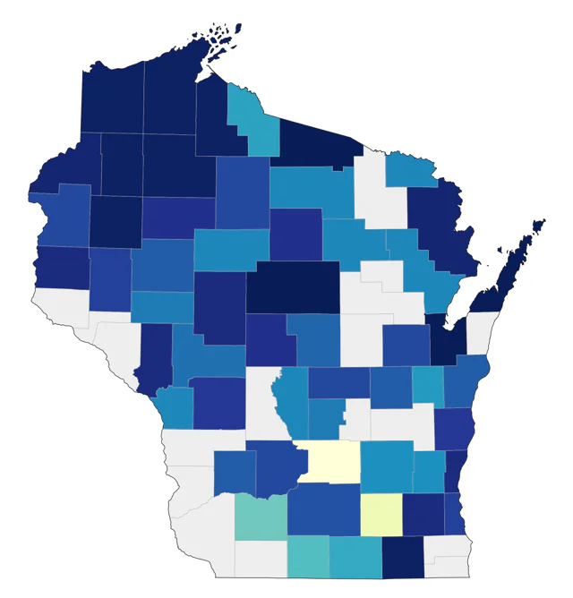 Varied Thrush county map