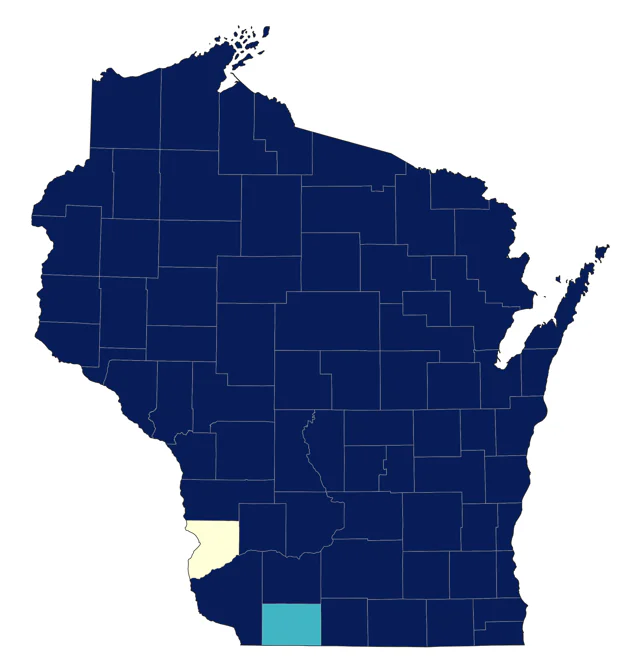 Veery county map