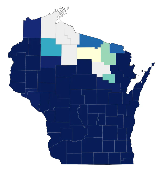 Willow Flycatcher county map
