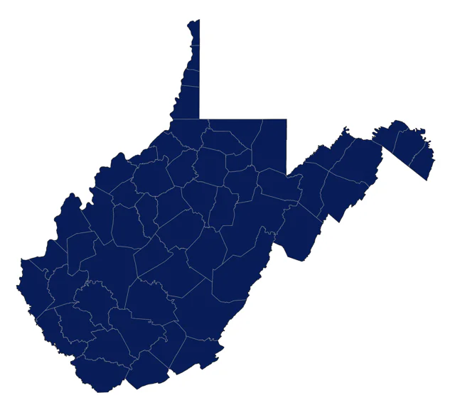 American Robin county map