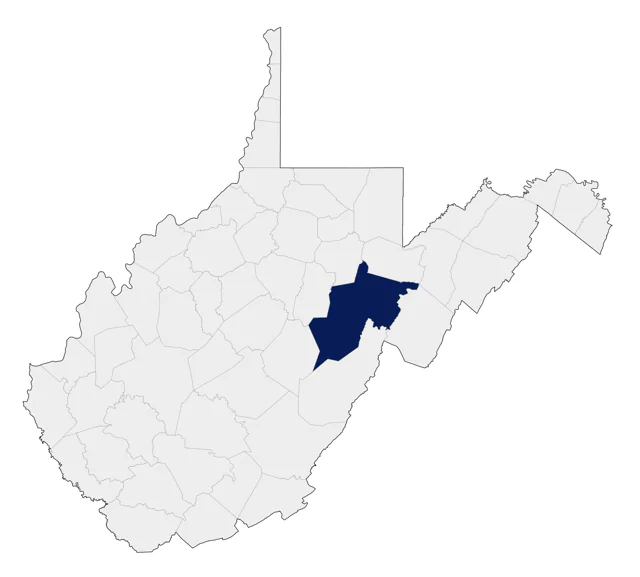 Anhinga county map