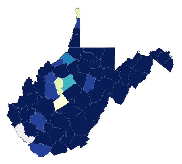 Broad-winged Hawk county map
