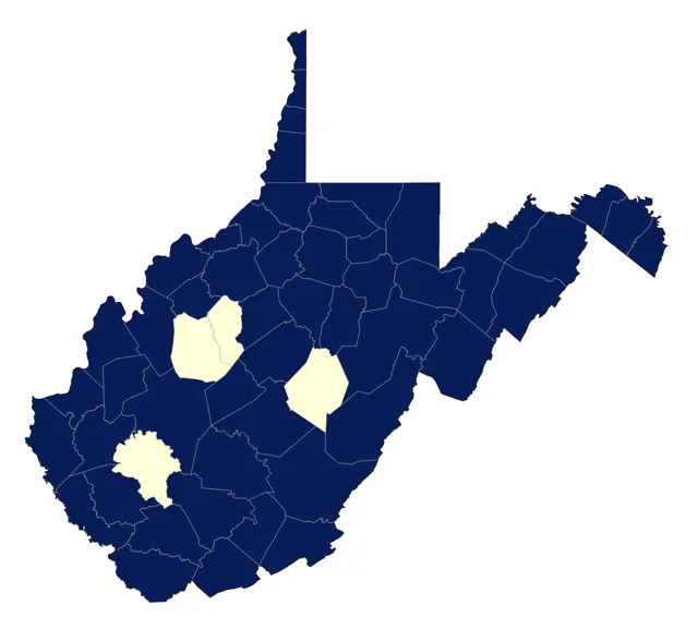 Chimney Swift county map