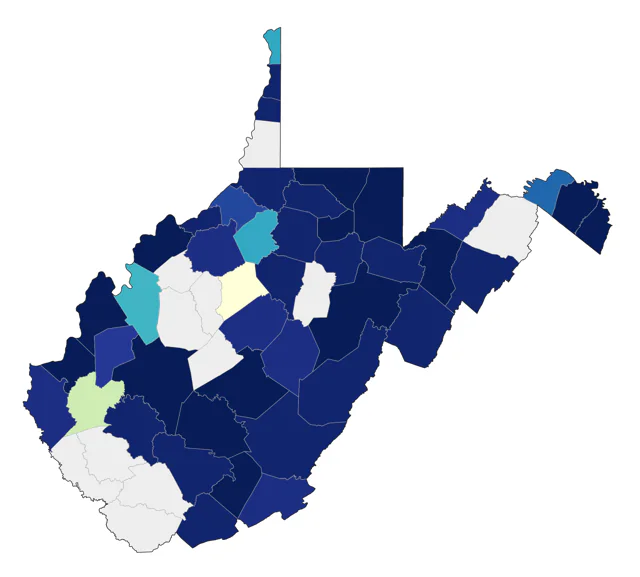 Common Loon county map