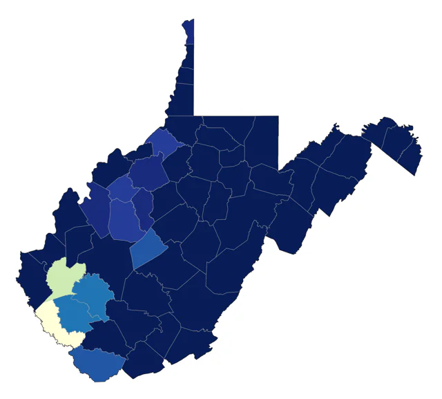 Cooper's Hawk county map