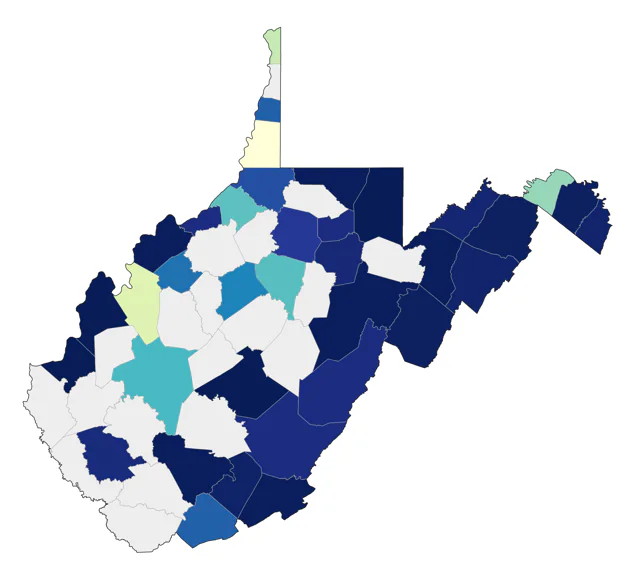 Dickcissel county map
