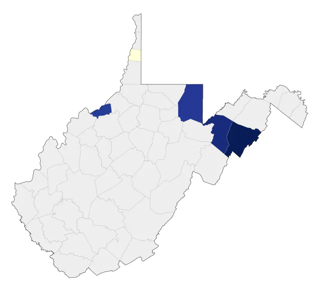 Eared Grebe county map