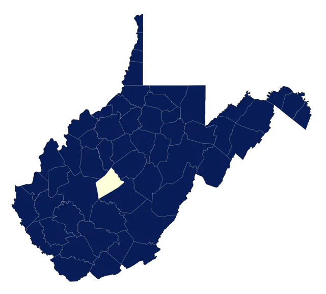 Eastern Bluebird county map