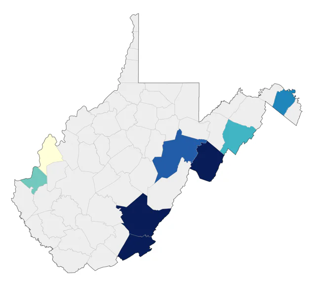 Eurasian Collared-Dove county map
