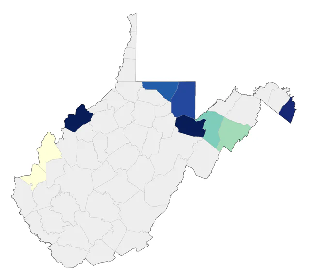 Glossy Ibis county map