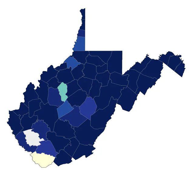 Green Heron county map