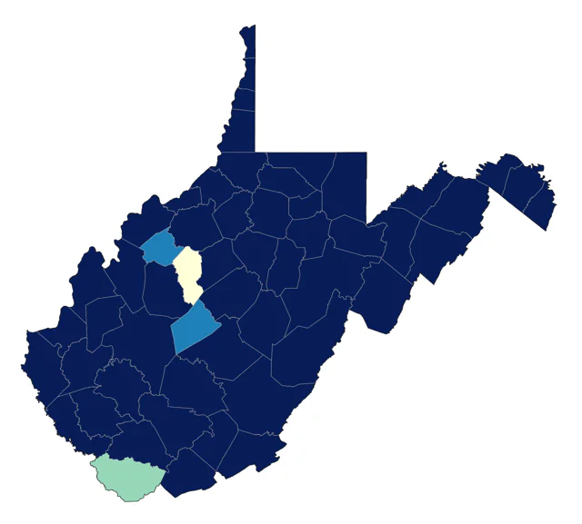 House Finch county map
