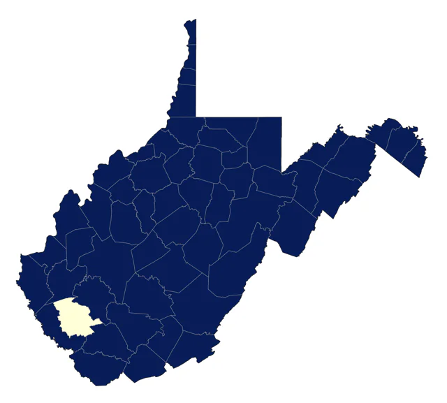 Indigo Bunting county map