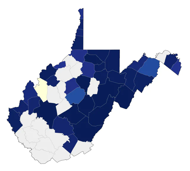 Mourning Warbler county map