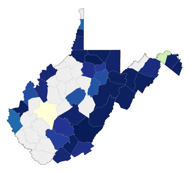 Olive-sided Flycatcher county map