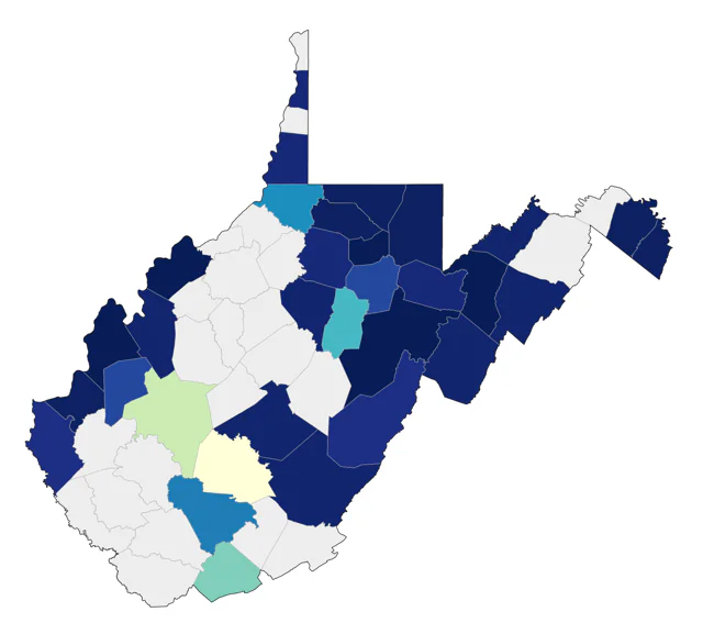 Pectoral Sandpiper county map