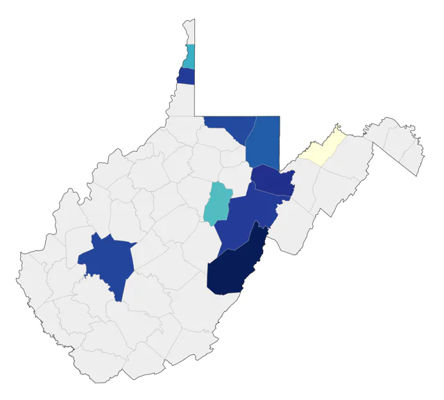 Pine Grosbeak county map