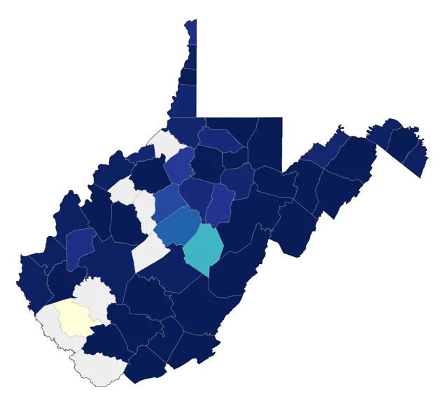 Pine Siskin county map