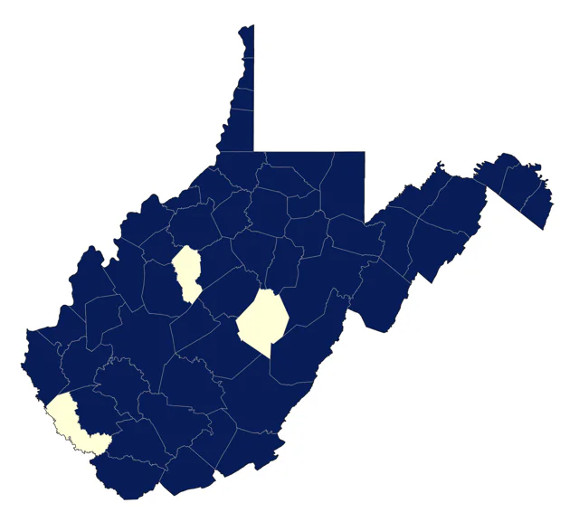 Red-tailed Hawk county map