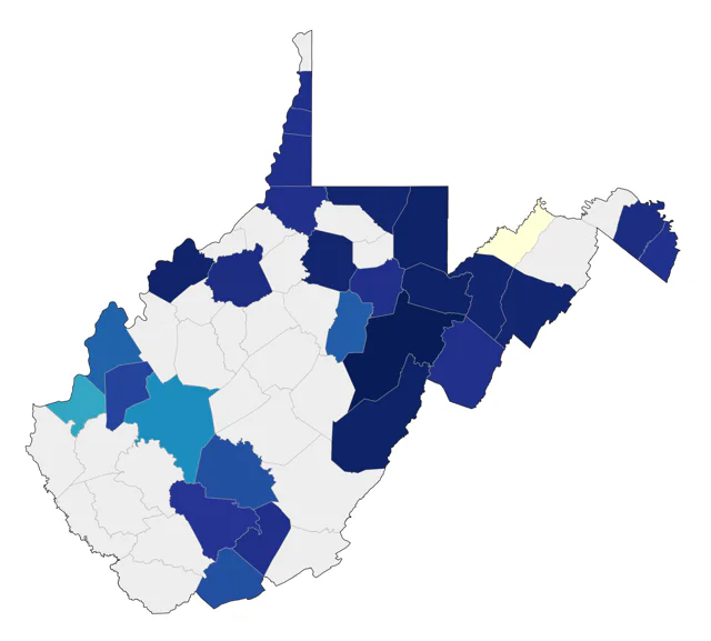 Redpoll county map