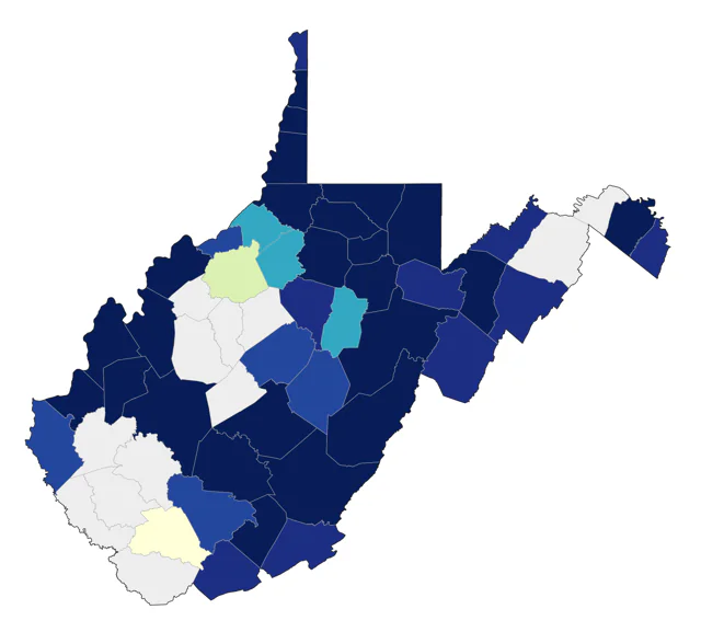 Ruddy Duck county map