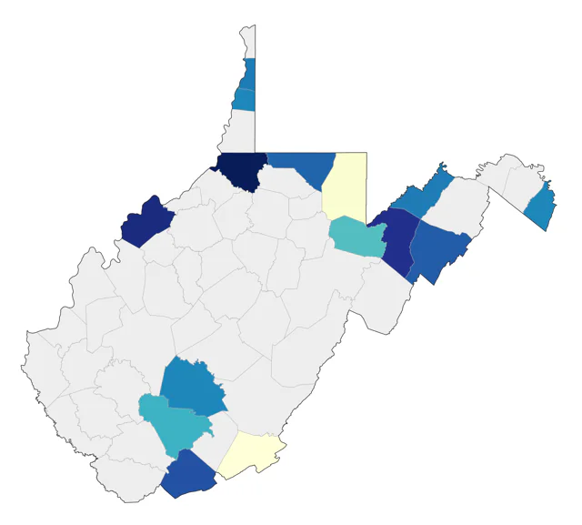 Rufous Hummingbird county map