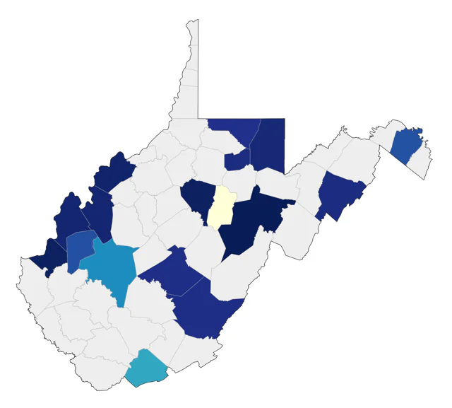 Sanderling county map
