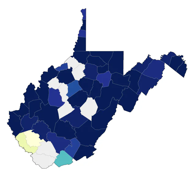 Savannah Sparrow county map