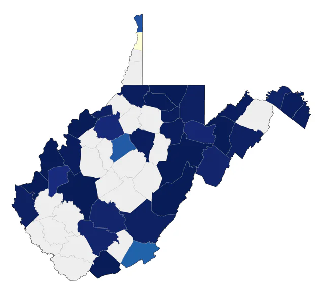 Semipalmated Sandpiper county map