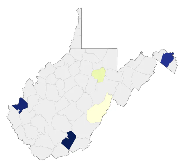 Swan Goose county map
