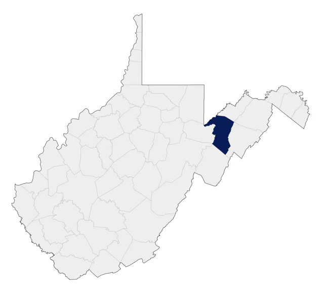 Townsend's Solitaire county map