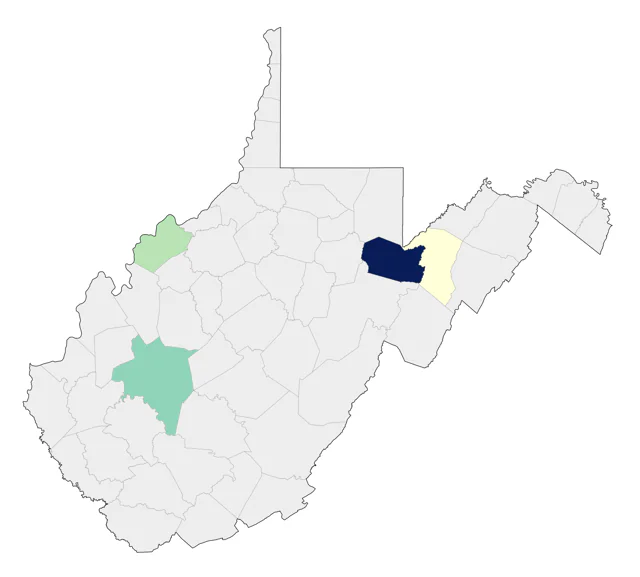 Varied Thrush county map