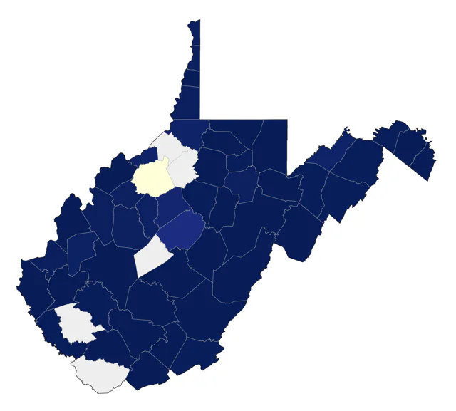 Veery county map