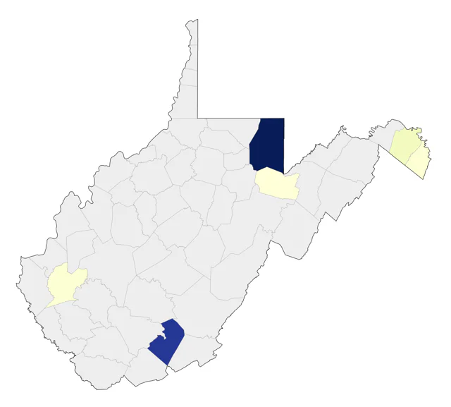 Western Meadowlark county map