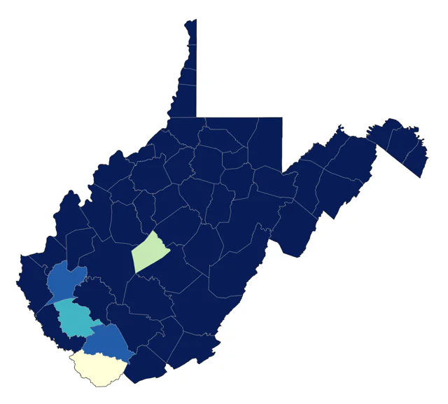 Wood Duck county map
