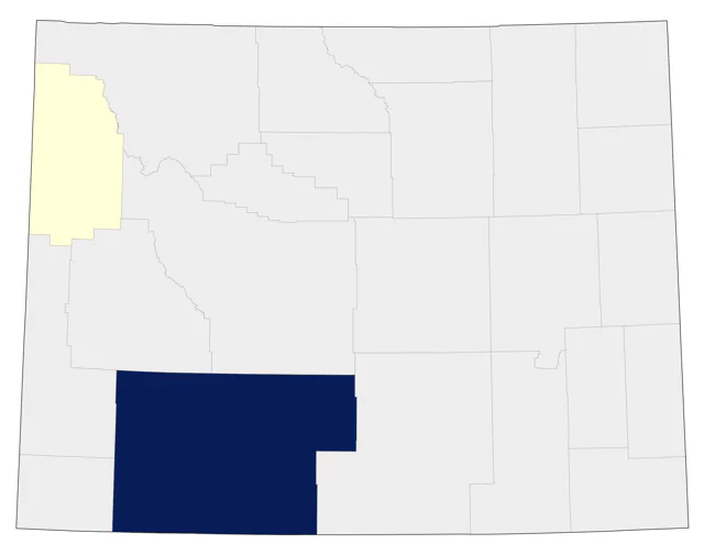 Acorn Woodpecker county map