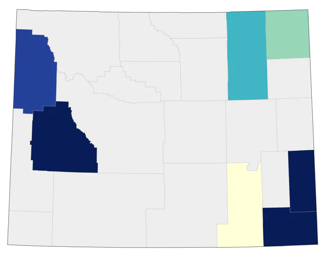 Alder Flycatcher county map