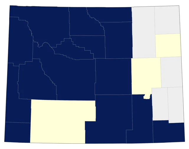 American Dipper county map