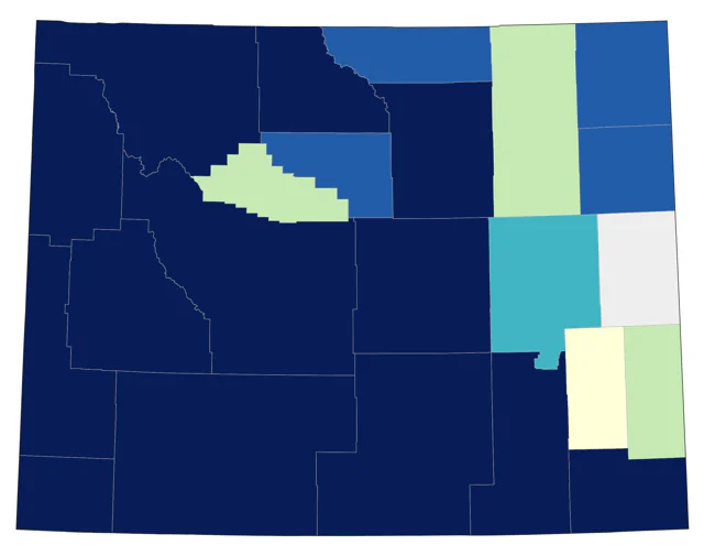 American Goshawk county map